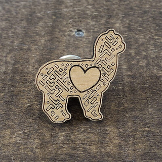 0005GA-pin-LOVE Alpaca Hat and Lapel Pin