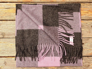 Luxury Square Alpaca Scarf Scarves Comb5-violet 