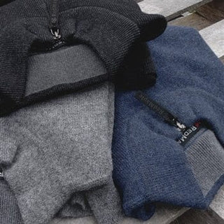RM_MS201_pullover_black-s-Men's Bucksport Half-Zip Alpaca Pullover