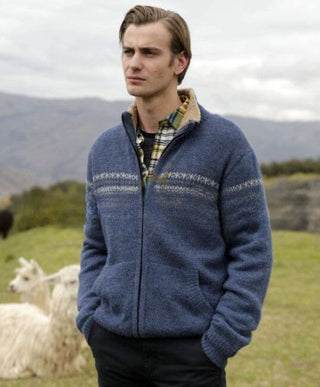 Men's Fleece Lined Alpaca Sweater