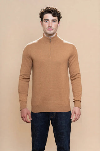 Men's New York 1/2 Zip Sweater - Choice Alpaca Products-A10Y456P0100-H840001-MD