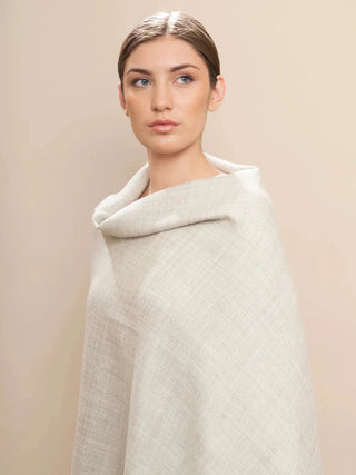 Natural Undyed 100% Baby Alpaca Eco Classic Shawl - Choice Alpaca Products-I10365EP0000-09A0053