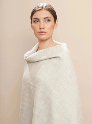 Natural Undyed 100% Baby Alpaca Eco Classic Shawl - Choice Alpaca Products-I10365EP0000-09A0053