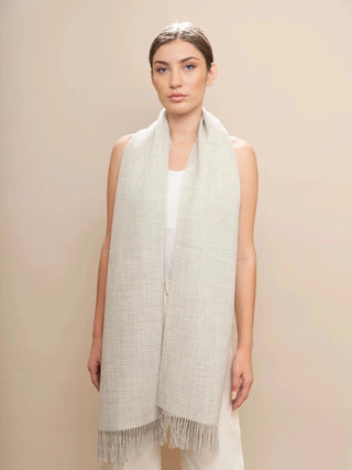 Natural Undyed 100% Baby Alpaca Eco Classic Shawl - Choice Alpaca Products-I10365EP0000-09A0124