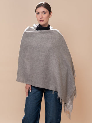 Natural Undyed 100% Baby Alpaca Eco Classic Shawl - Choice Alpaca Products-I10365EP0000-M080006