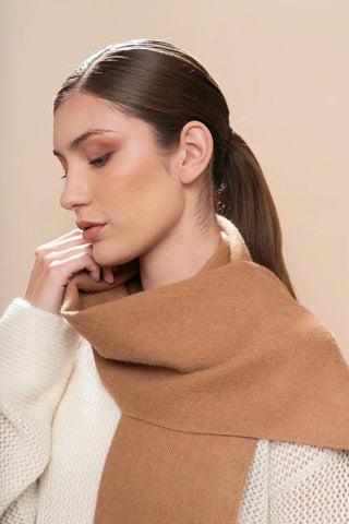 Natural Undyed 100% Baby Alpaca Eco Scarf - Choice Alpaca Products-D10234EP0000-0840001