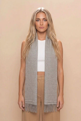 Natural Undyed 100% Baby Alpaca Eco Scarf - Choice Alpaca Products-D10234EP0000-08A0385