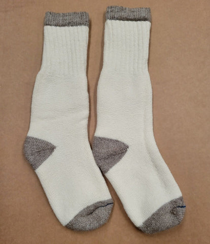 "OutdoorAdventure" Alpaca Socks - Made in the USA Socks OutdoorAdventure Small Cream