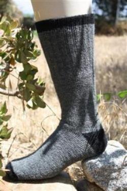 "OutdoorAdventure" Alpaca Socks - Made in the USA Socks OutdoorAdventure Small Grey
