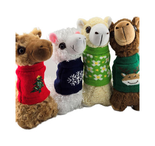 PacaBuddies Sweater Accessories - Choice Alpaca Products-pacabuddies-sweater-christmas-red