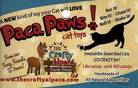 PacaPaws Felted Alpaca Cat Toys - Purely Alpaca