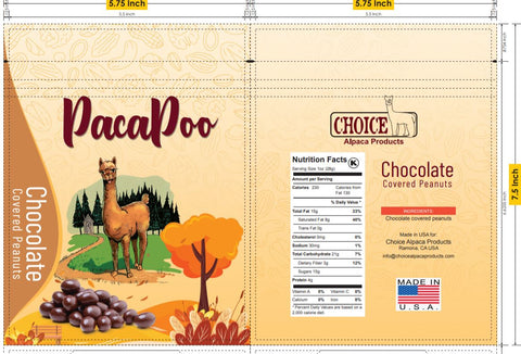 PacaPOO Alpaca Chocolate Covered Peanuts FUN 