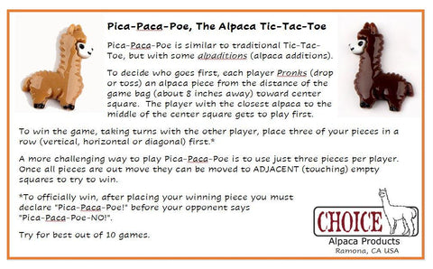 Pica Paca Poe - Alpaca Tic-Tac-Toe Game FUN 