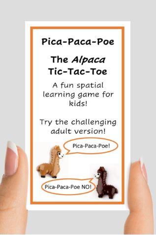 Pica-Paca-Poe-single-brown-Pica Paca Poe - Alpaca Tic-Tac-Toe Game