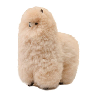 Premium Alpaca Fur Toys Collection 12" Alpaca Fur Toy - Beige 