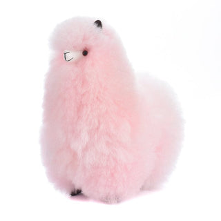 Premium Alpaca Fur Toys Collection 9" Alpaca Fur Toy - Pink 