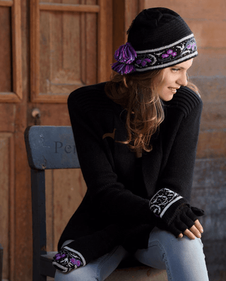PurpleRainSet-Purple Rain Hat & Glitten Set
