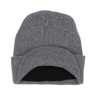 Brimmed Alpaca Knit Radar Mash Hat Hat Slate Grey 