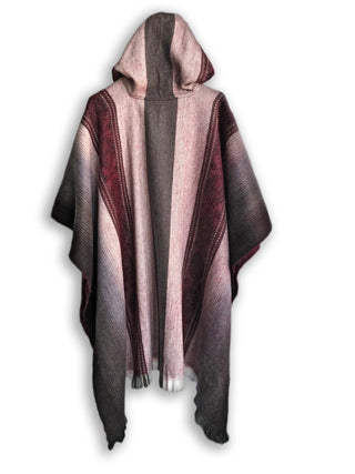 Red Bordeaux Alpaca Poncho - Choice Alpaca Products-DN_173218677754