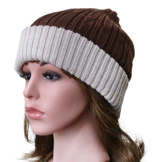 Reversible Cabled 100% Alpaca Knit Hat Fun 