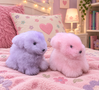 6" Fur Alpaca Bunnies