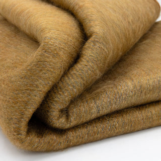 Alpaca Bed Blanket Blankets Golden Brown - Double-Density 