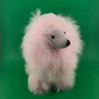 Sculpted Alpaca Fur Poodle Toy 