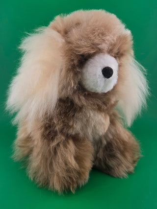 Sculpted Alpaca Fur Poodle Toy 