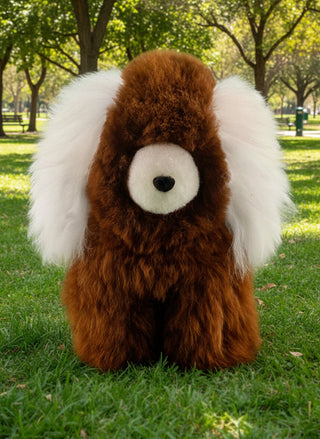 Sculpted Alpaca Fur Poodle Toy 