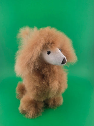 Sculpted Alpaca Fur Poodle Toy 