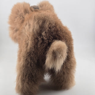Sculpted Alpaca Fur Poodle Toy 