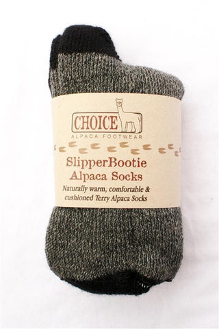 "SlipperBootie" Alpaca Socks - Made in the USA Socks 