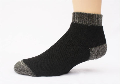 "SlipperBootie" Alpaca Socks - Made in the USA Socks SlipperBootie Small Black