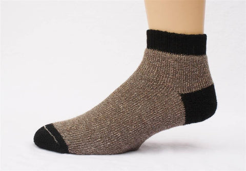 "SlipperBootie" Alpaca Socks - Made in the USA Socks SlipperBootie Small Cocoa Brown