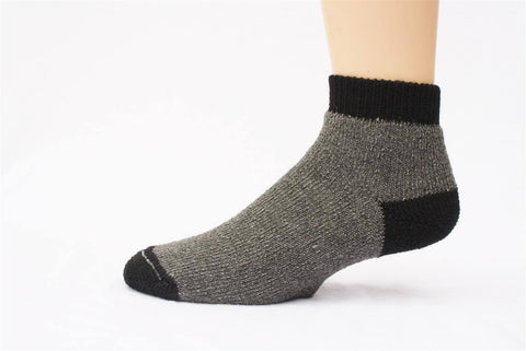"SlipperBootie" Alpaca Socks - Made in the USA Socks SlipperBootie Small Grey