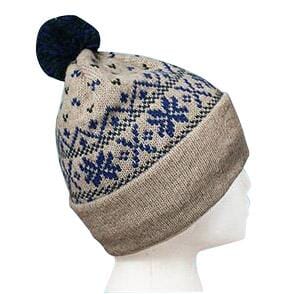F220pompom-purplepink-Snowflake Pom-Pom Alpaca Hat