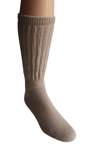 Soft Touch Therapeutic Alpaca Socks - Choice Alpaca Products-N350-lg-BEIG
