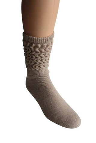 Soft Touch Therapeutic Alpaca Socks - Choice Alpaca Products-N350-sm-BEIG