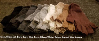 Solid Color Fingerless Alpaca Gloves - Choice Alpaca Products-Solid_fingerless-camel