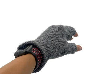 Solid Color Fingerless Alpaca Gloves - Choice Alpaca Products-Solid_fingerless-charcoal