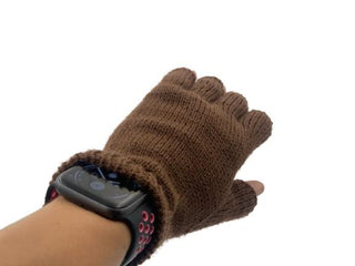 Solid Color Fingerless Alpaca Gloves - Choice Alpaca Products-Solid_fingerless-silvergrey