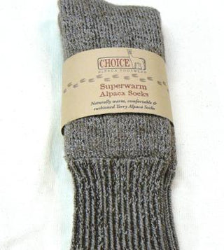 "Superwarm" Alpaca Socks - Made in the USA - Choice Alpaca Products-529-Sm-B