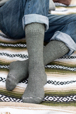 "Superwarm" Alpaca Socks - Made in the USA - Choice Alpaca Products-529-Sm-B