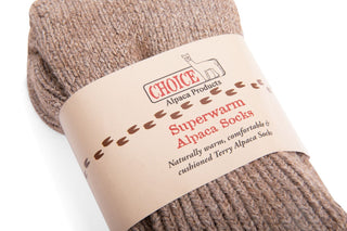 "Superwarm" Alpaca Socks - Made in the USA - Choice Alpaca Products-529-Sm-B