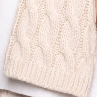 D3A2376P0000-XXC0002-Black-Suri Cable Knitted Hat & Scarf