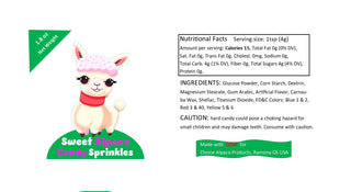 Sweet Alpaca Sprinkles Candy - Choice Alpaca Products-st-mixed-bottle