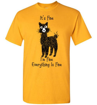 t-shirt: Alpaca I'm Fine Short-Sleeve - Choice Alpaca Products-TS.102489208