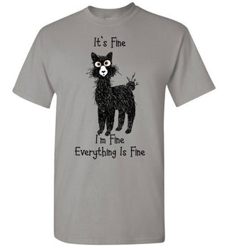 t-shirt: Alpaca I'm Fine Short-Sleeve - Choice Alpaca Products-TS.102489218