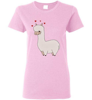 t-shirt: Alpaca Love Gildan Ladies Short-Sleeve - Choice Alpaca Products-TS.99058004