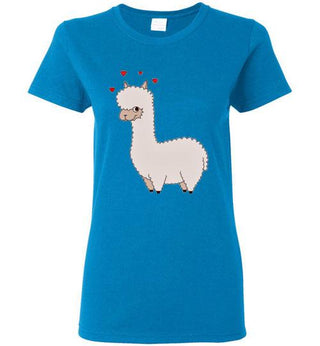 t-shirt: Alpaca Love Gildan Ladies Short-Sleeve - Choice Alpaca Products-TS.99058019